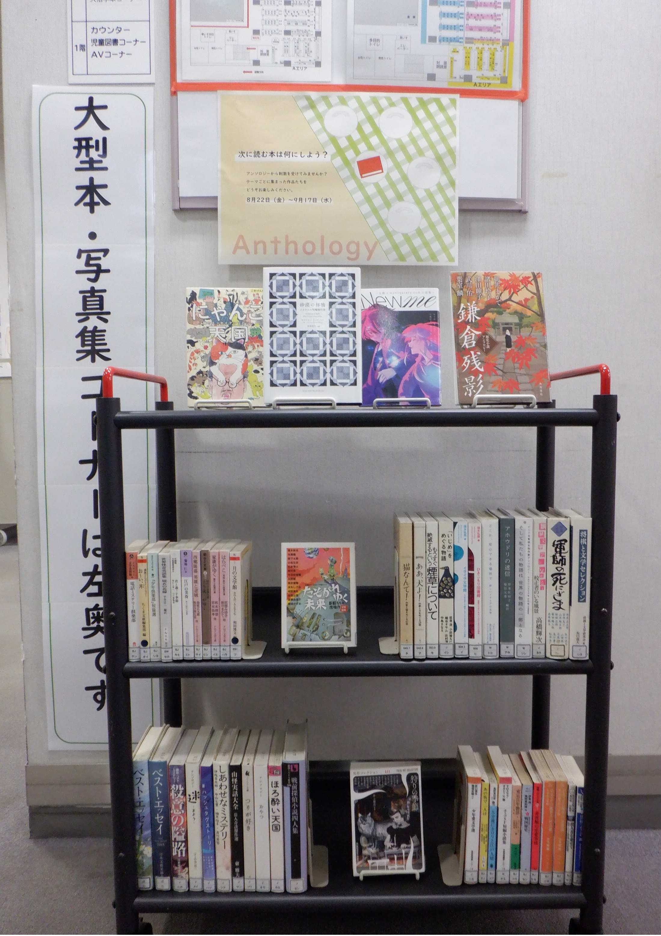 港南図書館8月から9月一般展示写真