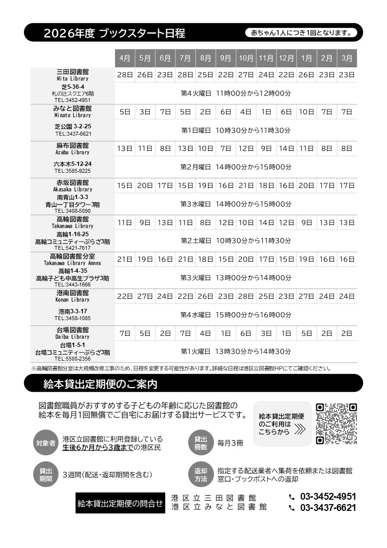 ブックスタートチラシ2026年度版(裏面)